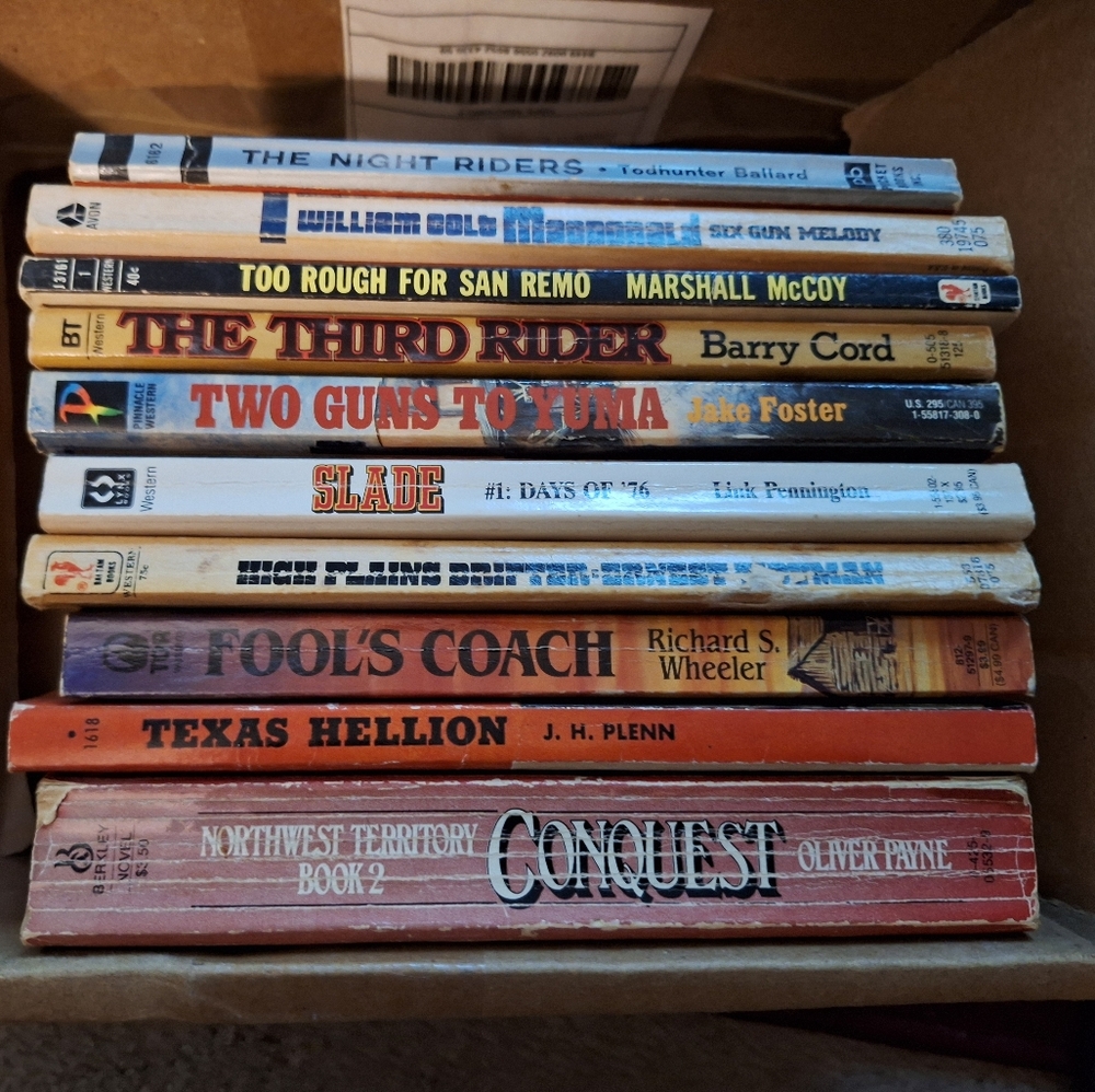 Vintage Western Paperback Books-Bundle #2...10 Books